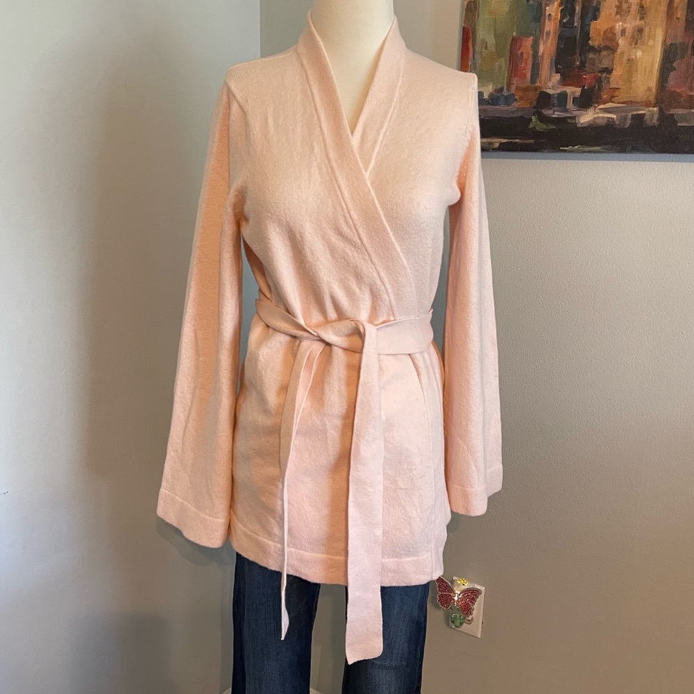 LOFT Peach Wrap Sweater ~ Medium